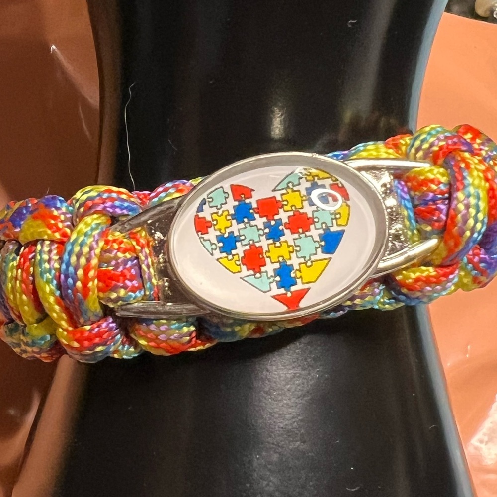 ❤️ASD Awareness Puzzle made of paracord. Misc designs.- E21